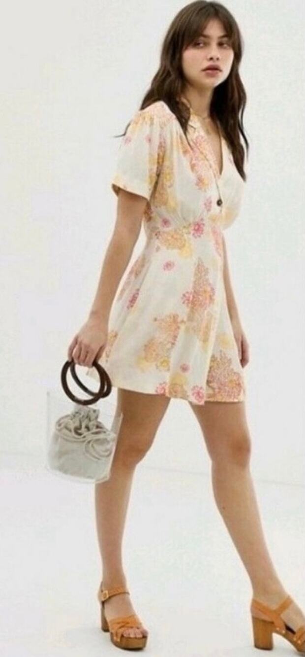 Free People minidress BOHO Floral SM with pockets A-Line